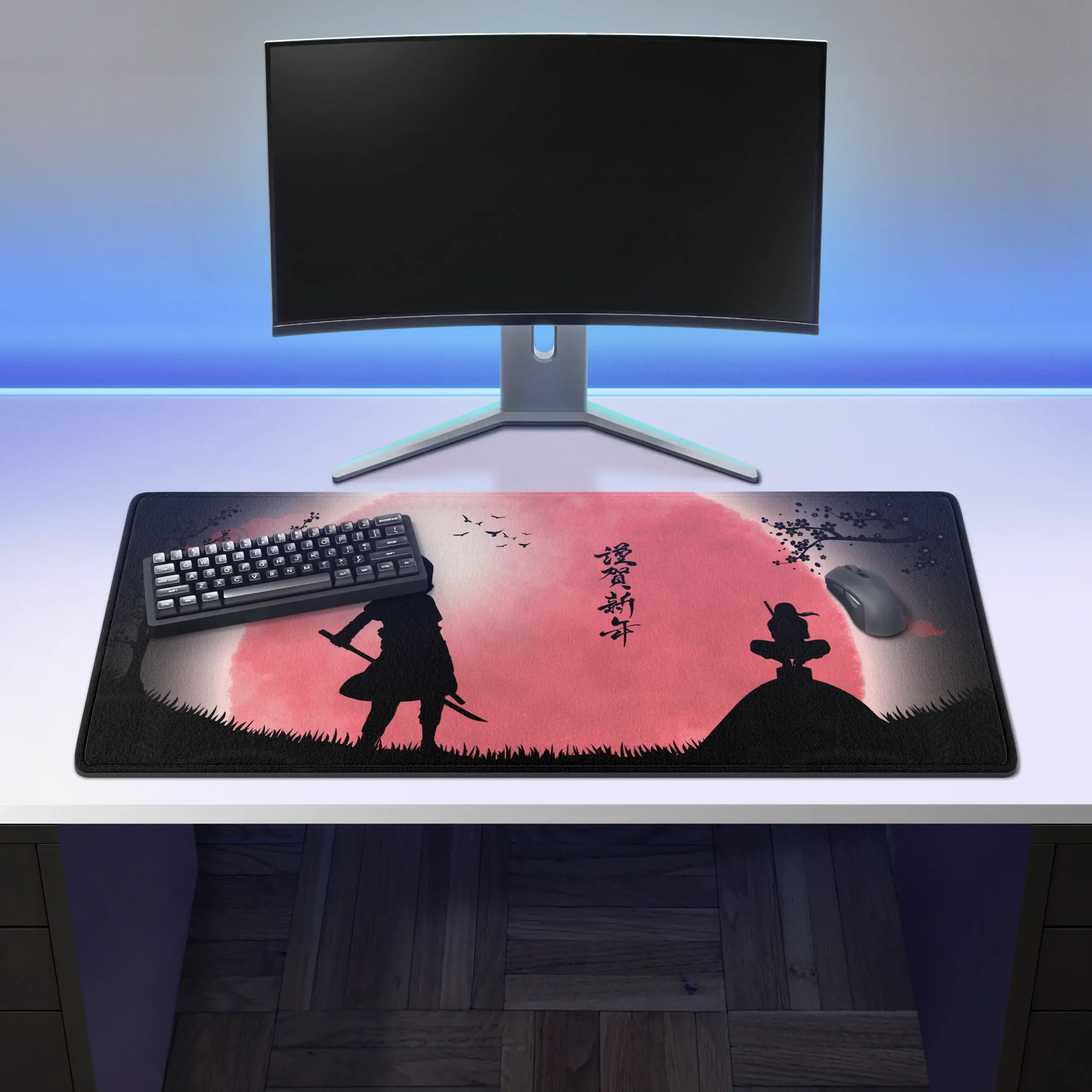 sasuke naruto deskmat voor gamers