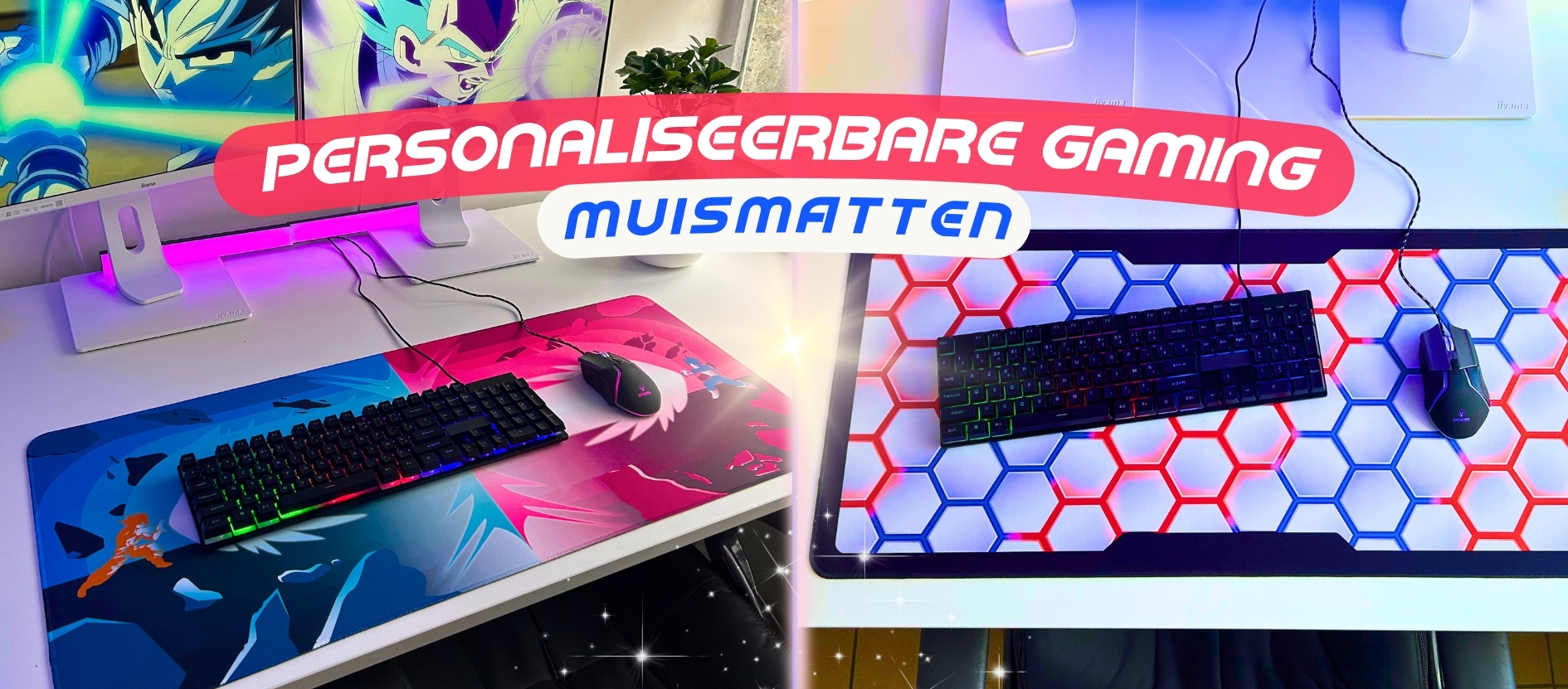 Personaliseerbare xxl gaming muismatten