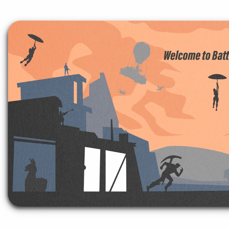 battle royale deskmat voor gamer
