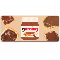 chocopasta nutella bureaumat voor gamer