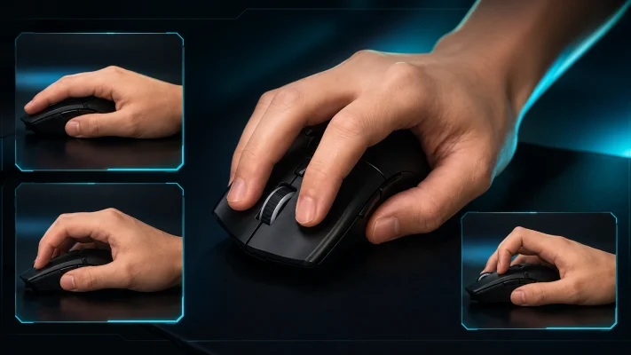 claw grip muis vasthouden