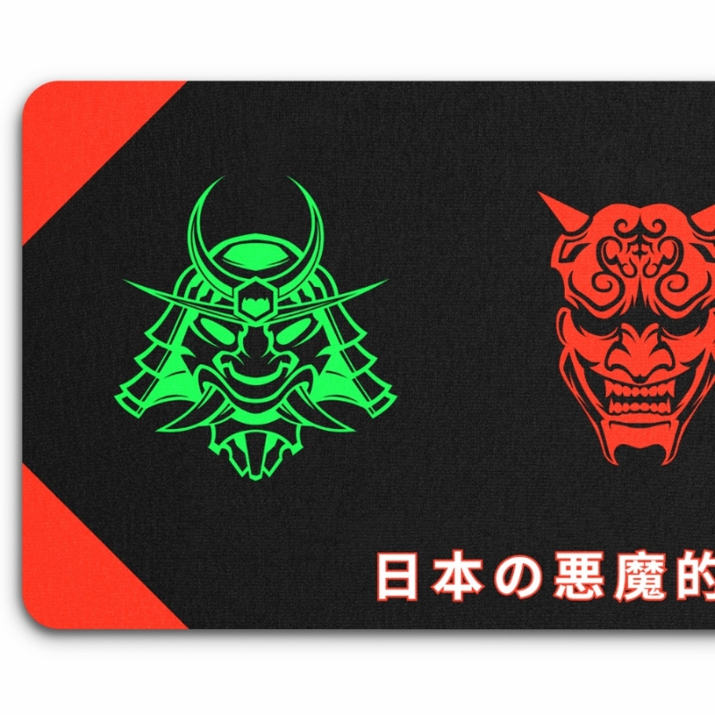 japanse emblemen deskmat voor gamers