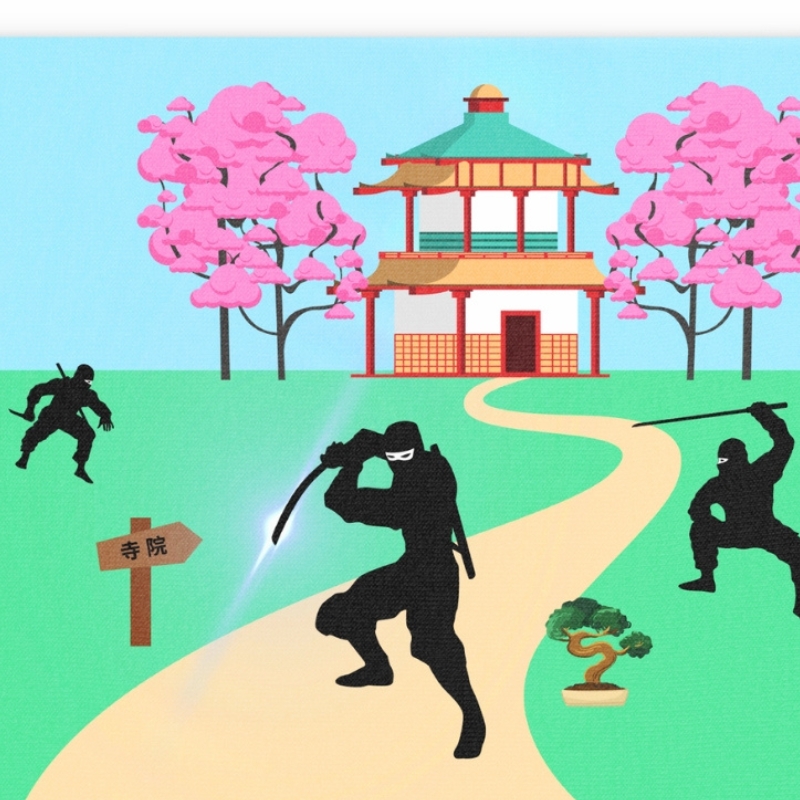 ninja muismat voor gamers