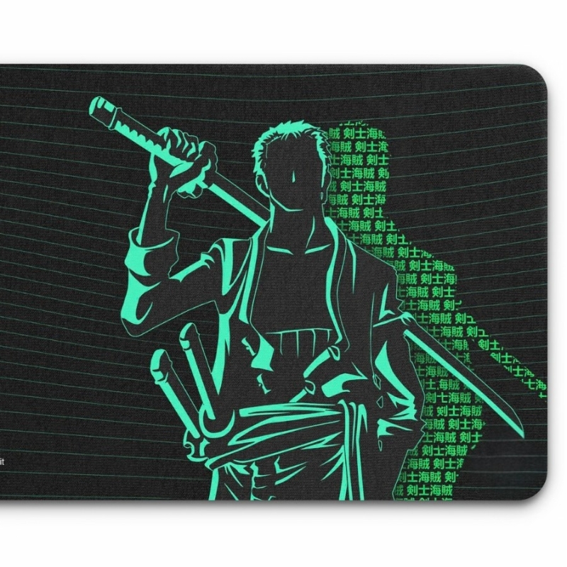 roronoa zoro one piece deskmat voor gamers