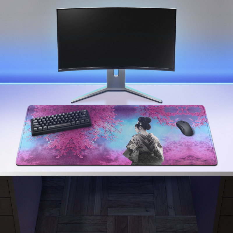 sakura japanse deskmat voor gamers