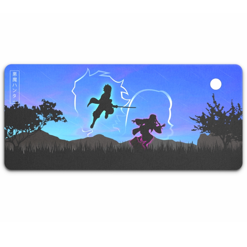 tanjiro nezuko gaming deskmat